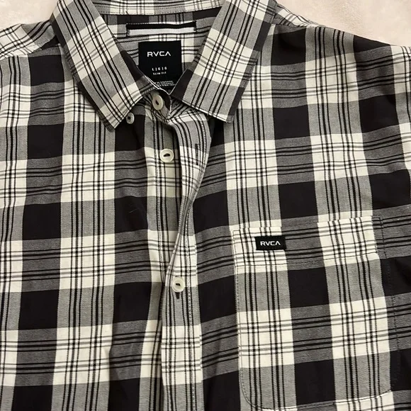 RVCA slim fit button down shirt - Picture 2 of 10